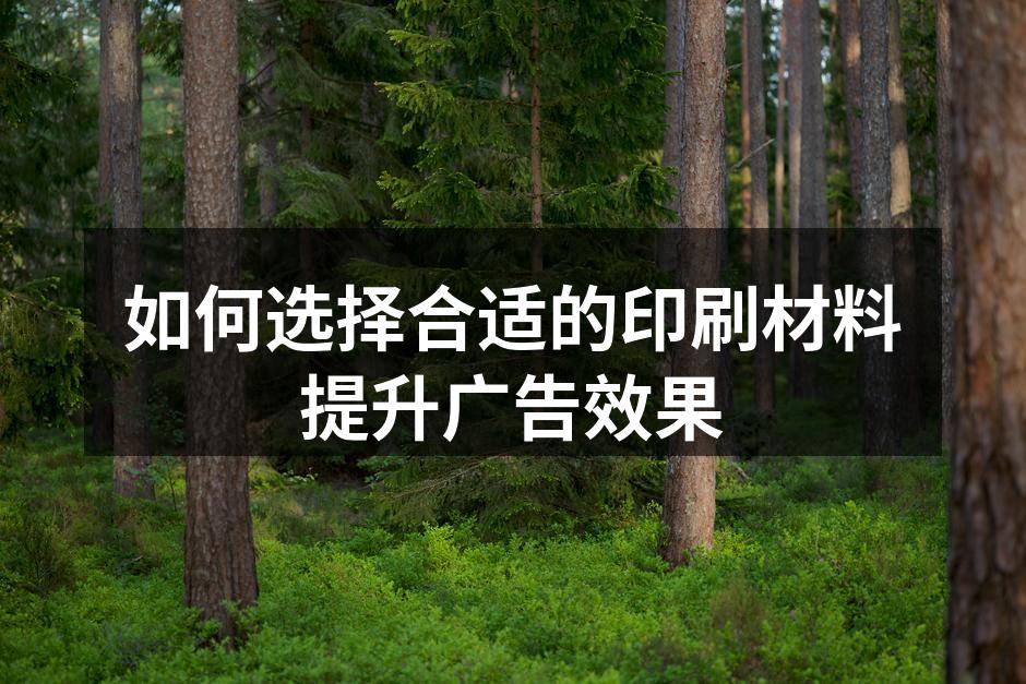 印刷材料的多样性展示
